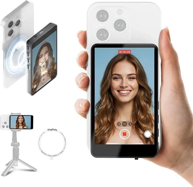Monitor magnetic pentru selfie vlogging